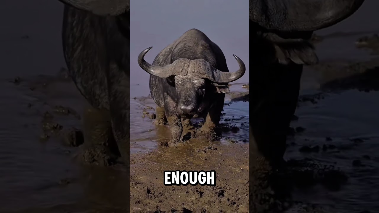 Животное, на которое даже львы дважды подумают, прежде чем нападать 🦬