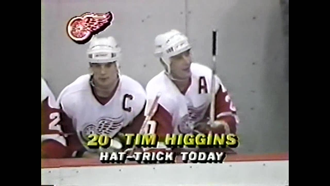 87/88 RS: Chi @ Det Highlights - 12/4/87 (Wings Score 12)