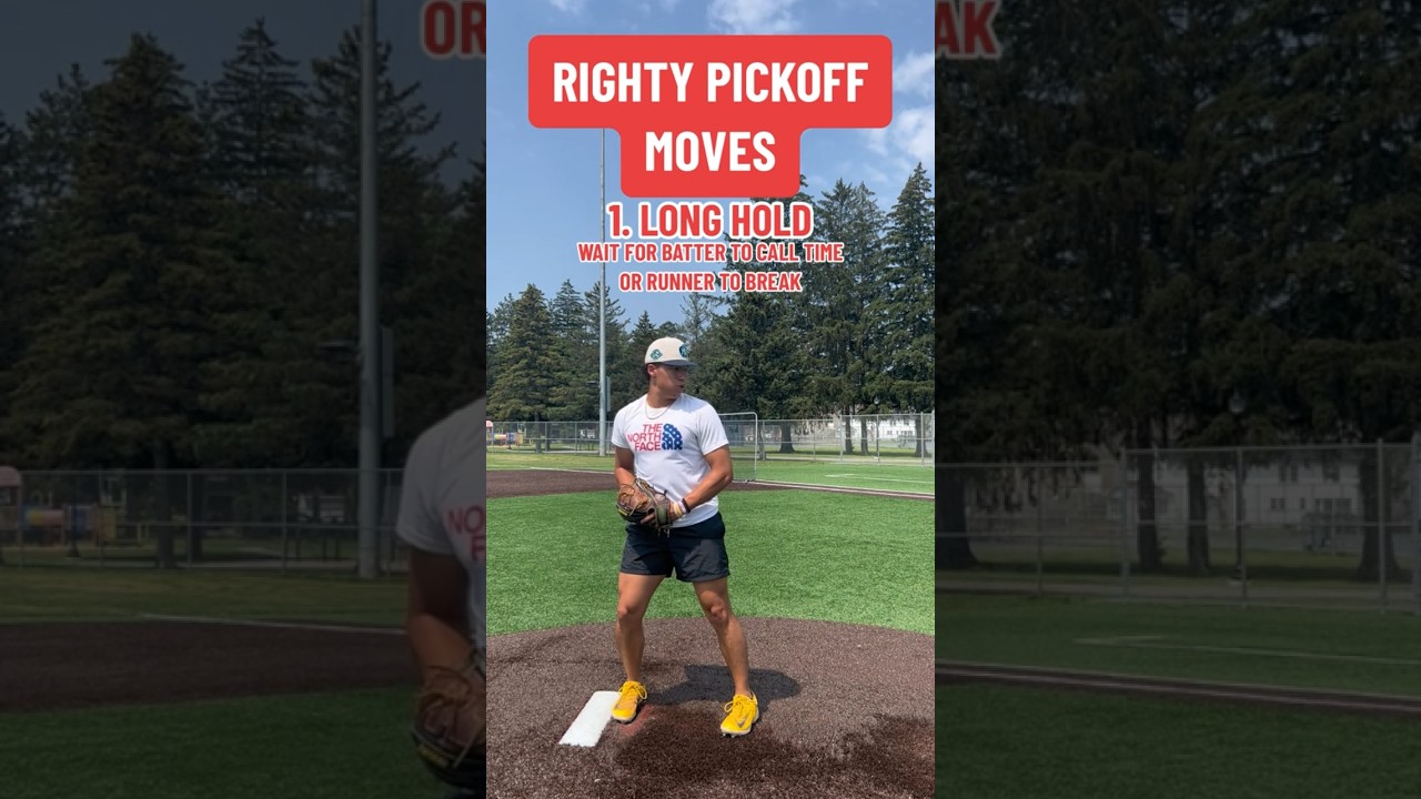 PICKOFF MOVES TO FIRST BASE‼️
