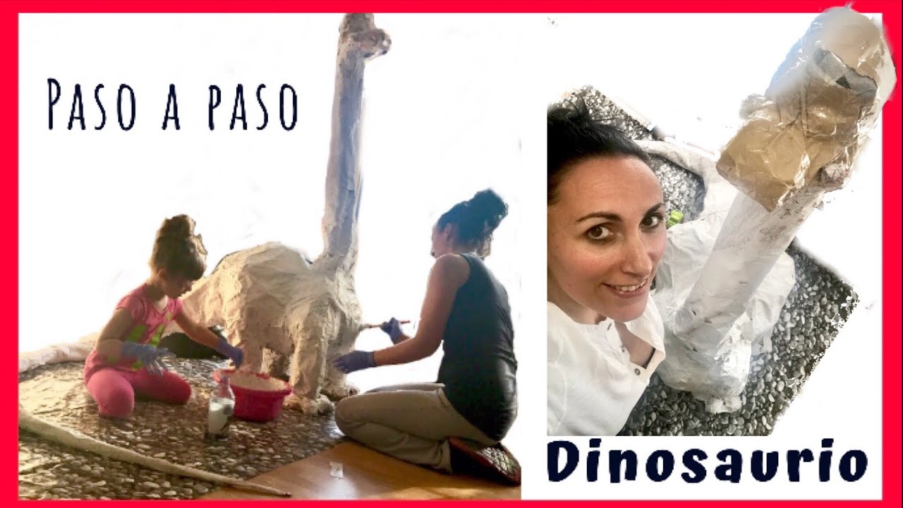 🦕 COMO HACER un DINOSAURIO GIGANTE  {Diplodocus} 💚