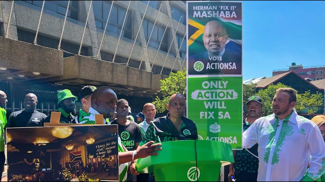 Herman Mashaba Unveils ActionSA 2024 Election Poster