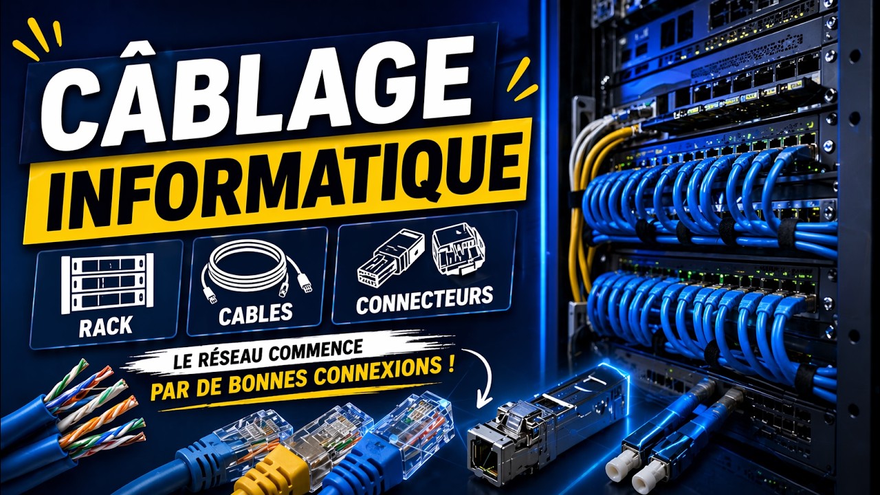 Introduction aux réseaux informatique | 3- Les racks informatiques et le câblage réseau