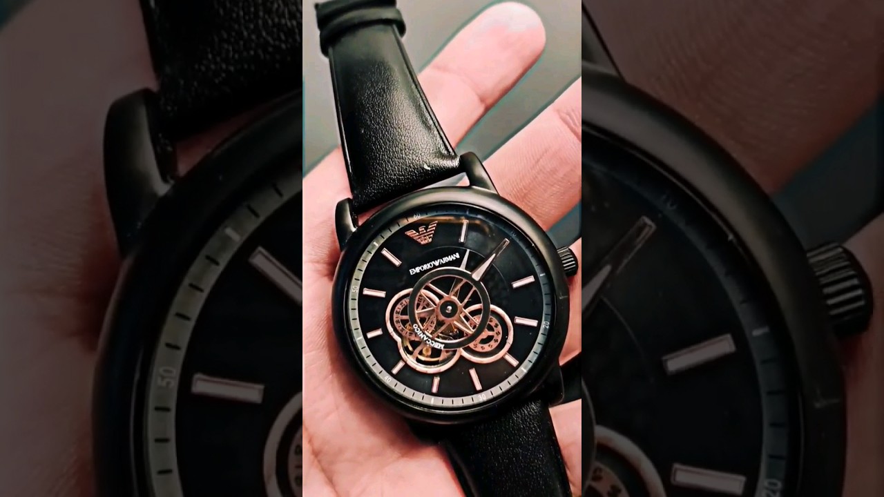 🔥 Emporio Armani Meccanico 🔥Japan Matoya Automatic Movement 💯100% Original Watch Brand New with Tags