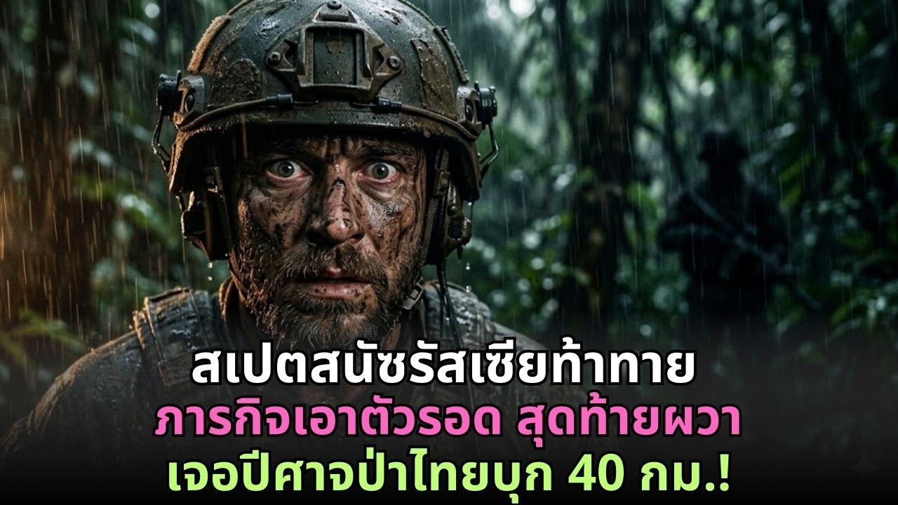 หน่วยรบพิเศษสเปตสนัซรัสเซียท้าทายการเอาตัวรอด ก่อนขวัญผวาขอถอนตัว เจอปีศาจป่าไทยบุก 40 กม.!