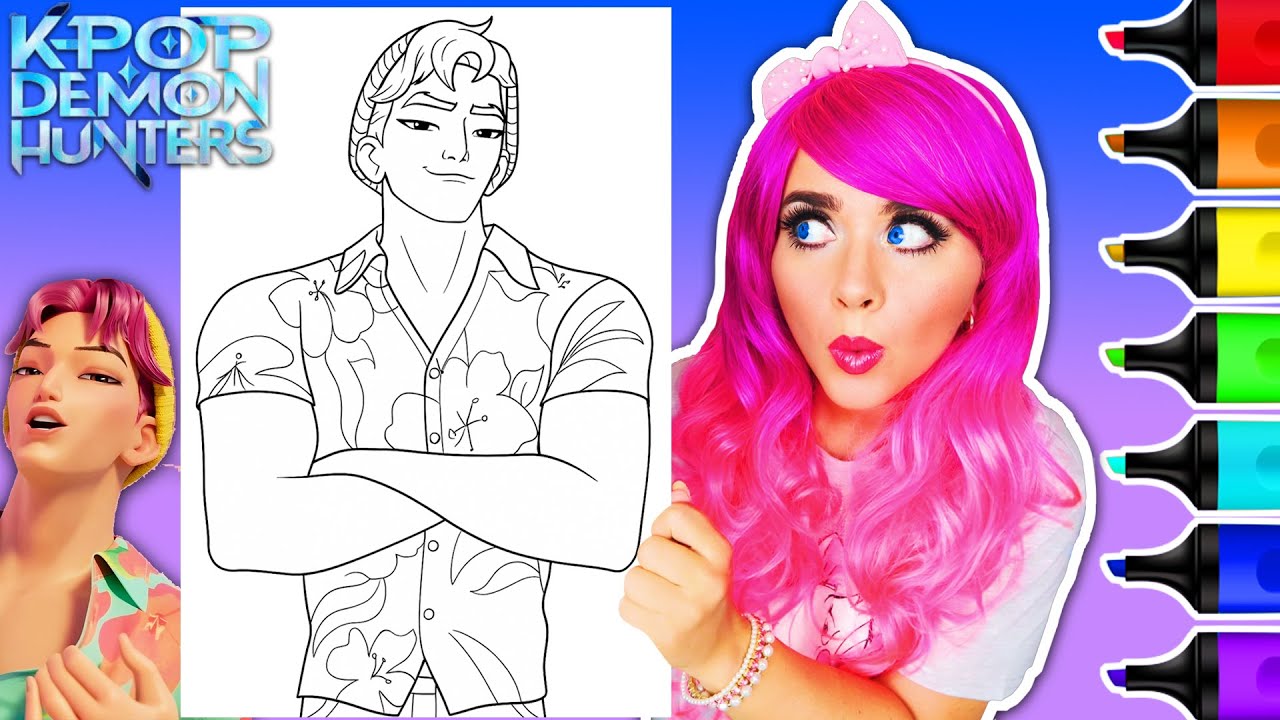 Раскрашиваем Эбби Саджу из K-Pop «Охотники на демонов» | Ohuhu Art Markers