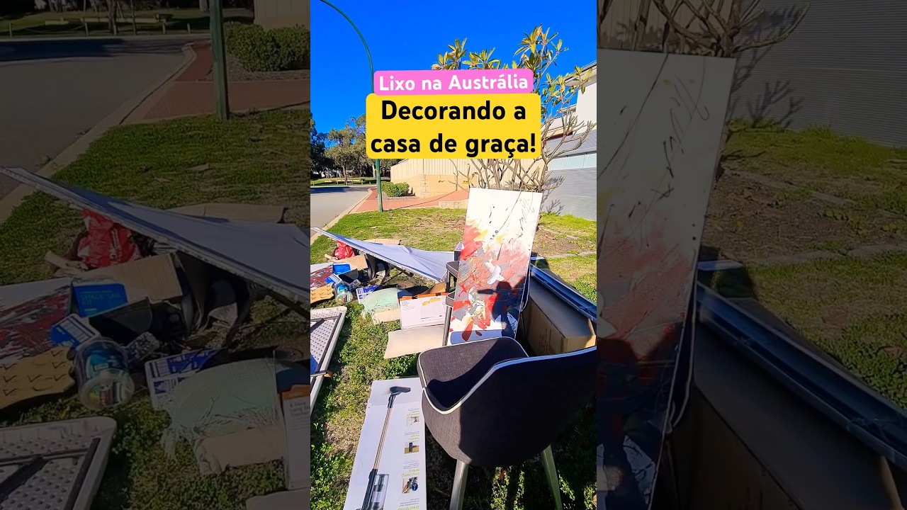 Lixo na Austr&aacute;lia: olha esses quadros no lixo! 😱 #shorts