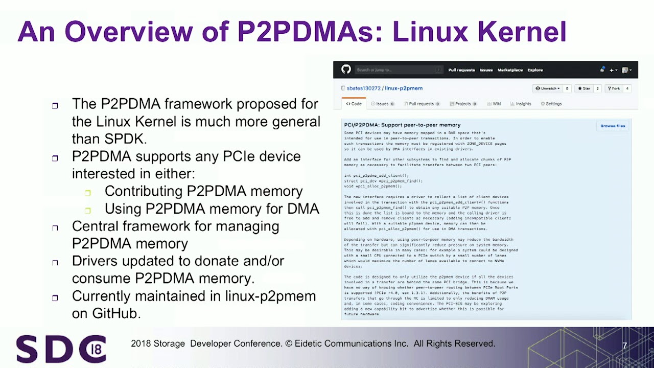 SDC 2018 - Accelerating Storage with NVM Express SSDs and P2PDMA