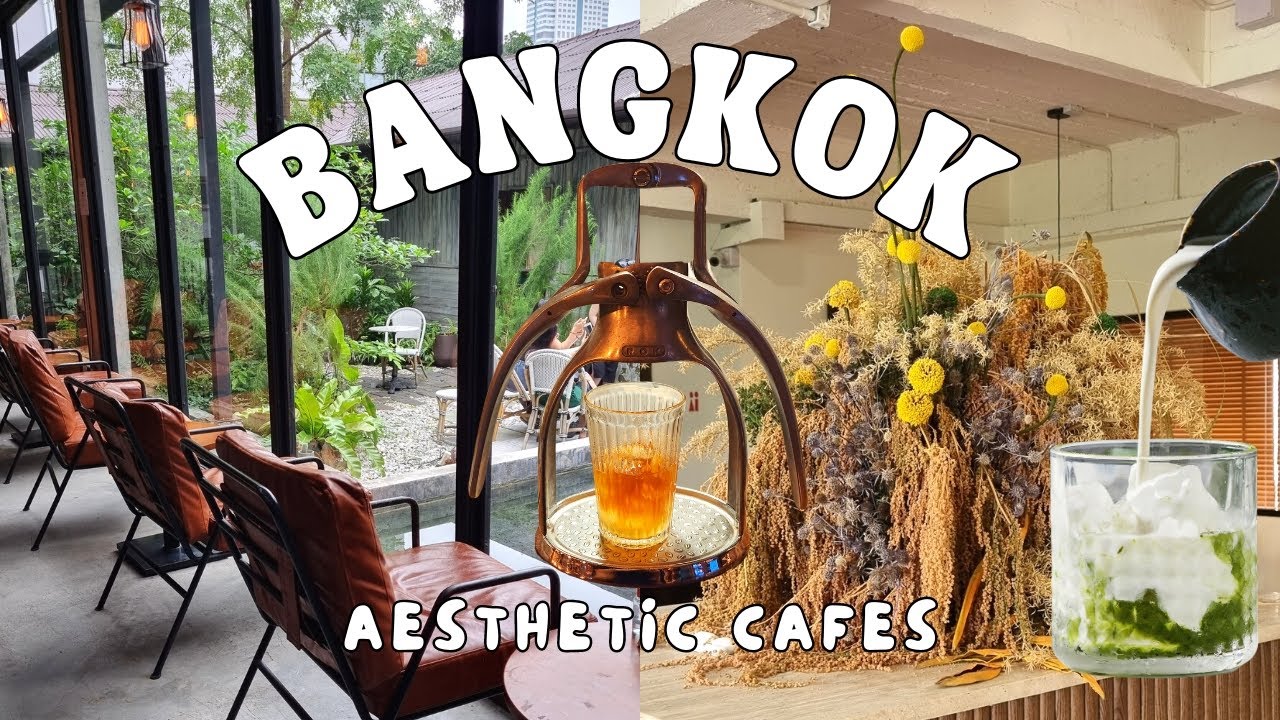 Bangkok Vlog 🇹🇭 Aesthetic Cafes in Bangkok + Cafe Hopping + Coffee Shopping Haul (Thailand 2023)