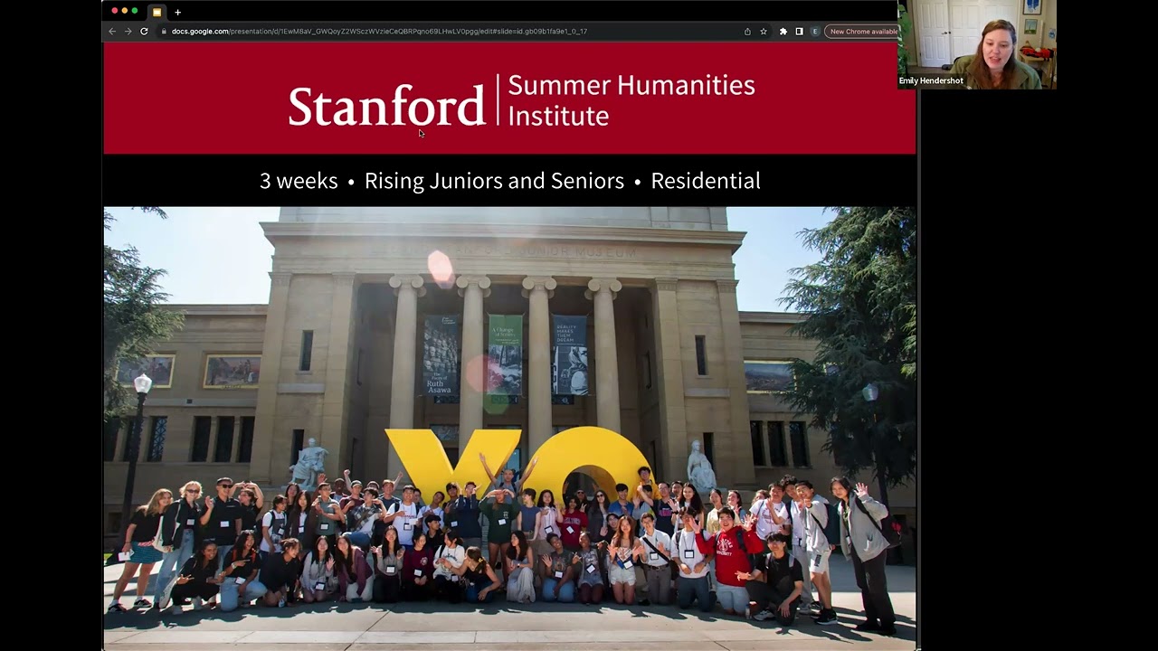 Stanford Pre-Collegiate Studies 2024 Summer Programs