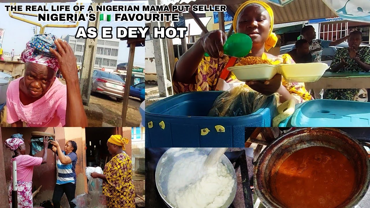 A TYPICAL DAY IN THE LIFE OF A STREET FOOD SELLER IN NIGERIA| REAL LIFE OF MAMA PUT| Danica Kosy