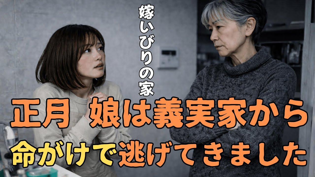 【シニア朗読】正月、娘は義実家から命がけで逃げてきました