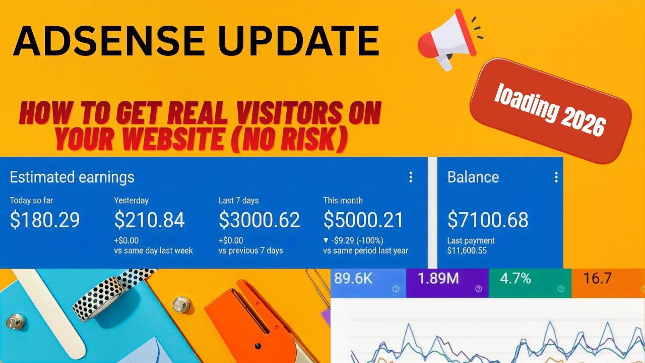 How to Get REAL Visitors on Your Website | Google Adsense Loading Working Method 2026 | #adsens