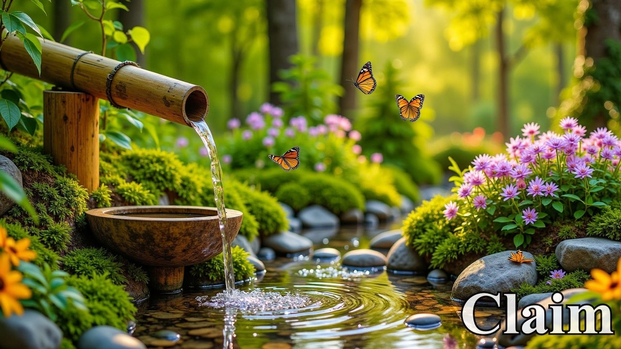 Relaxing Music for Healing + Water Sounds 🌿 Relieves Anxiety and Depression, Deep Healing