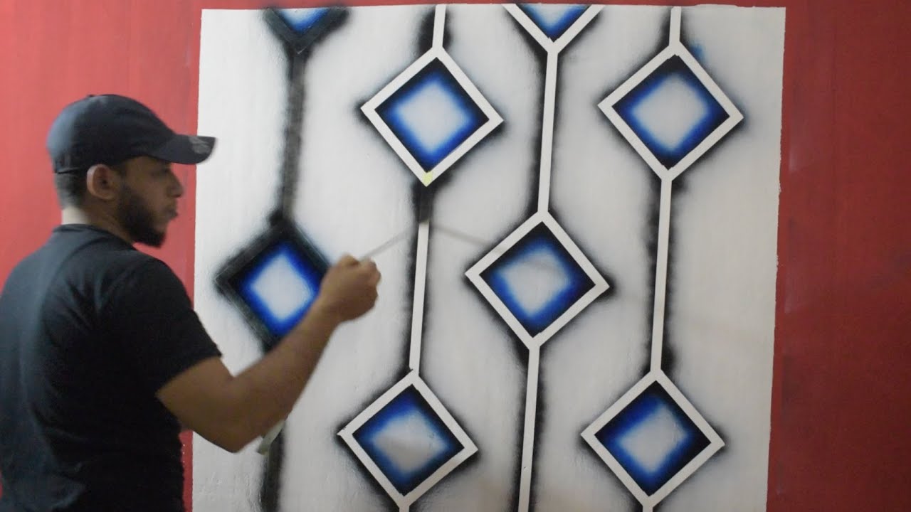 طريقة رائعة لعمل ديكور حائط ثري دي مودرن حديث(اصنعها بنفسك) inexpensive DIY modern wall design