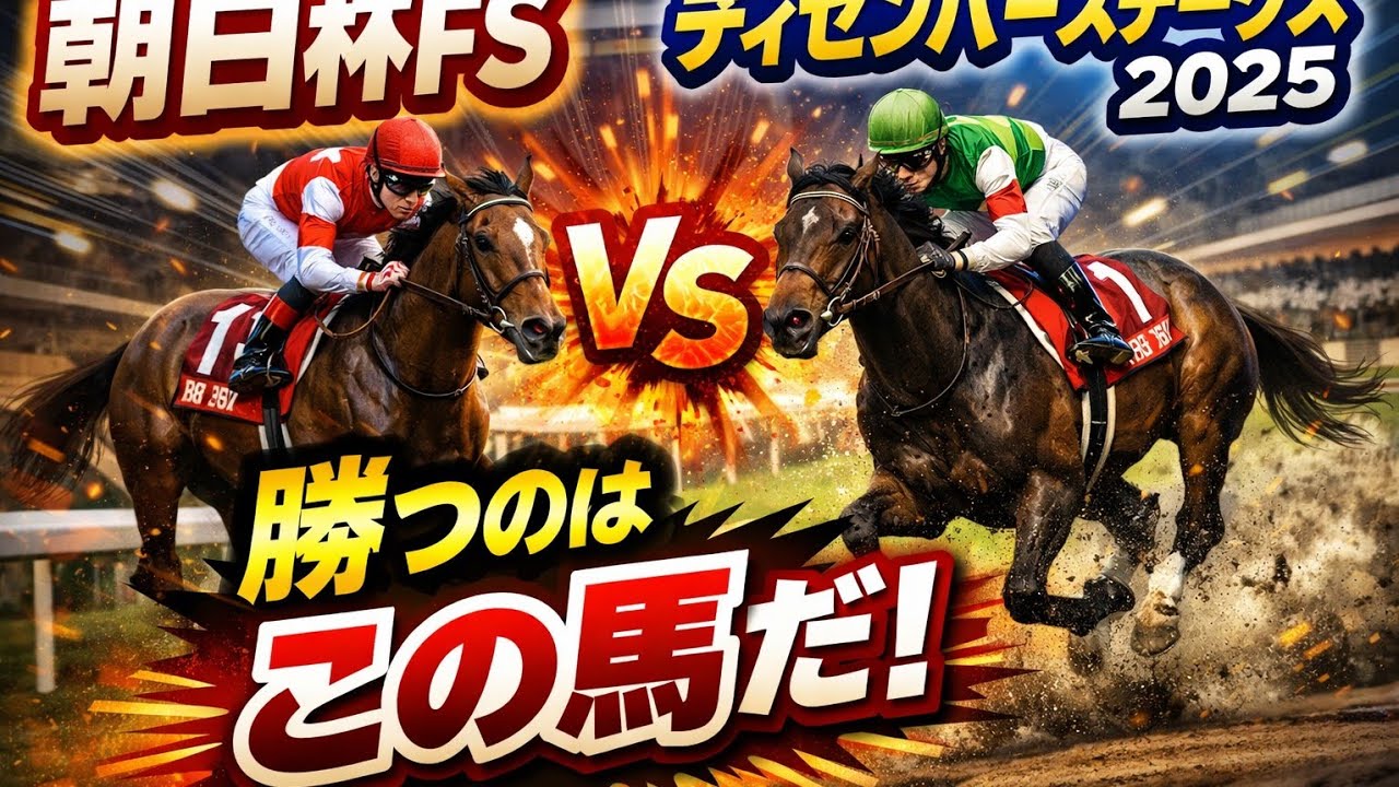 【 日曜日の競馬予想、出資馬企画、一口クラブ注目馬 】朝日杯FS、ディセンバーステークス2025予想！M氏、アクアの朝日杯本命馬が同じ！？勝つのはこの馬だ！