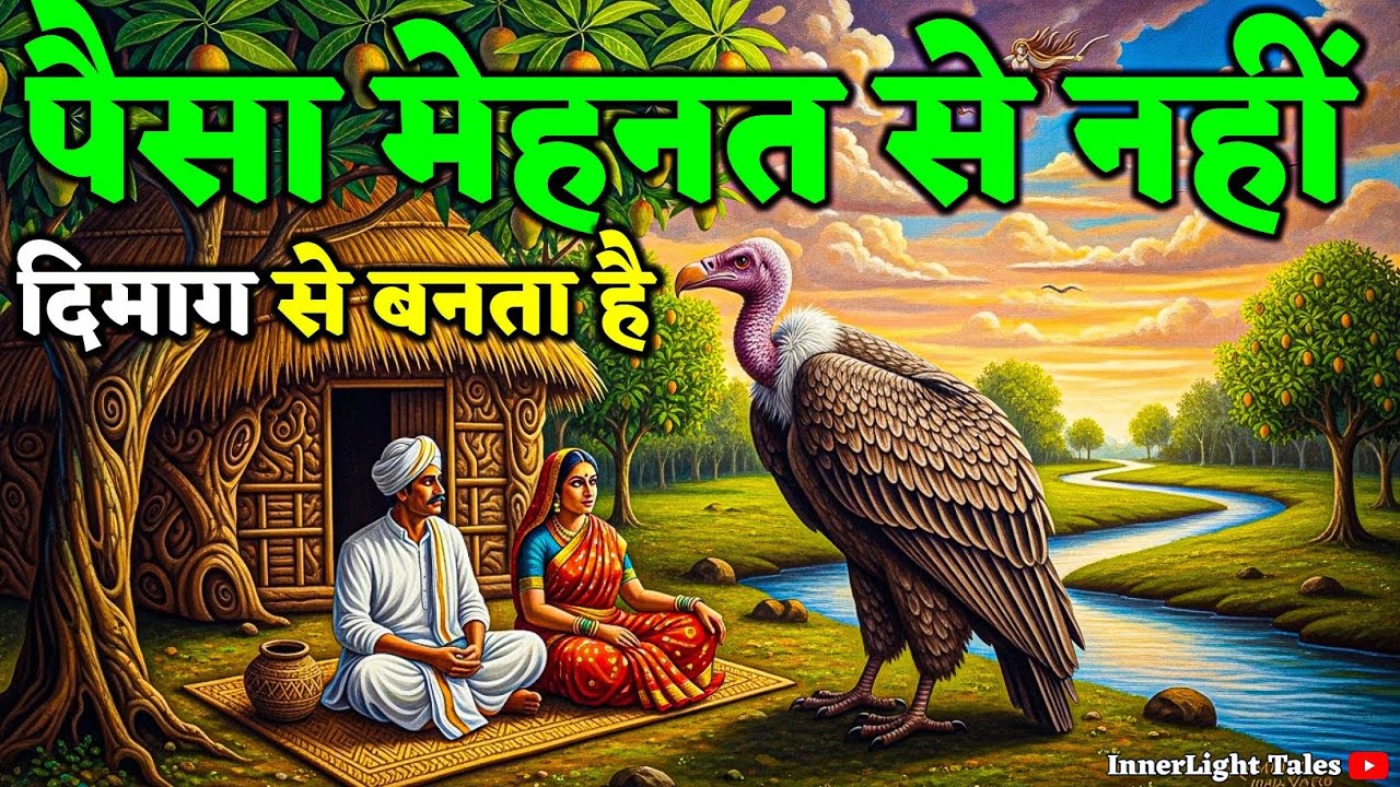 एक गिद्ध ने बताया पैसे से पैसा कमाना सीखों मेहनत करोगे तो गरीब रह जाओगे अमीर बनना है तो स्मार्ट बनों