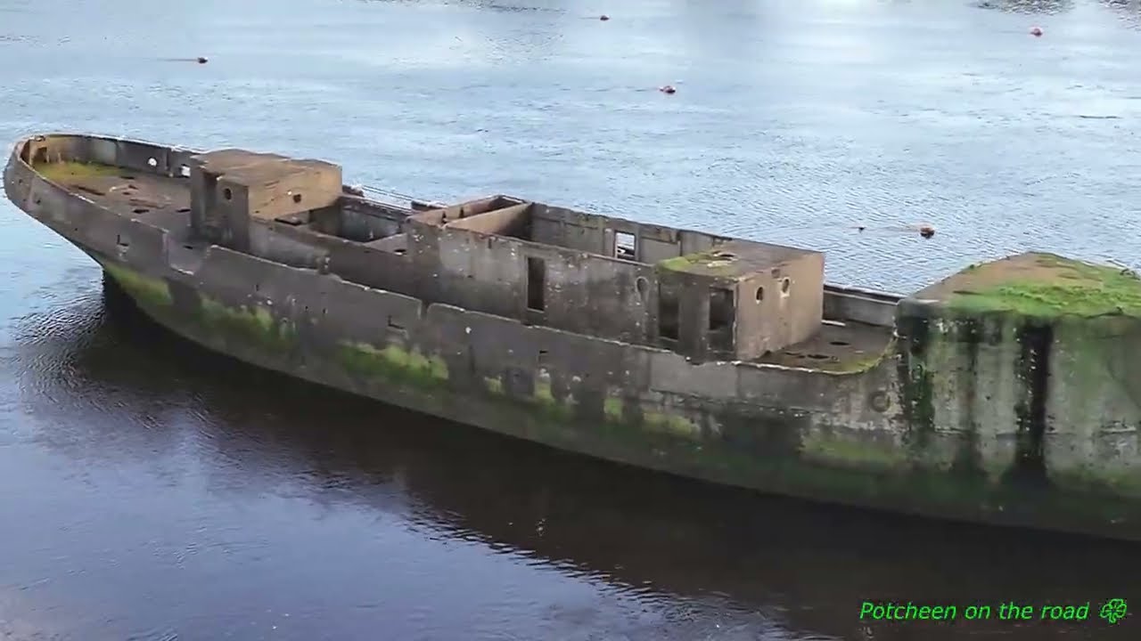 WWI Concrete Ship SS Creteboom #drone 