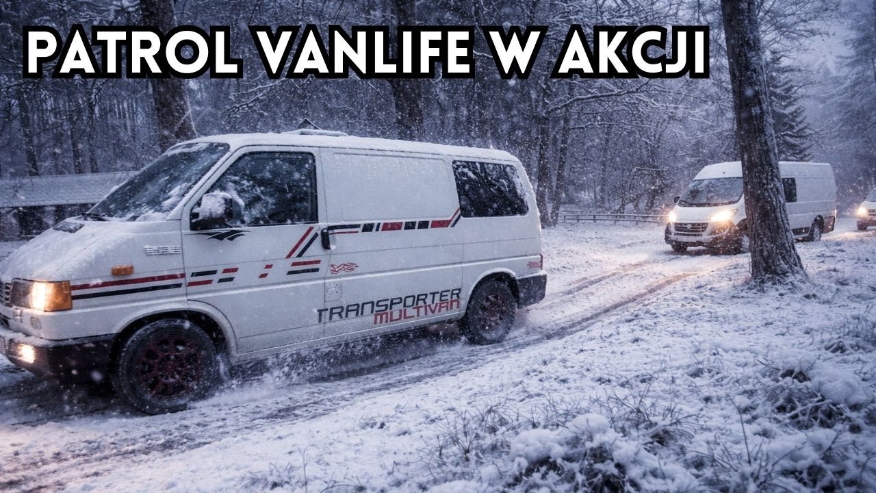 Zmiana planów i noc w mrozie 🚐 Drewniany Most po Sylwestrze | Vanlife
