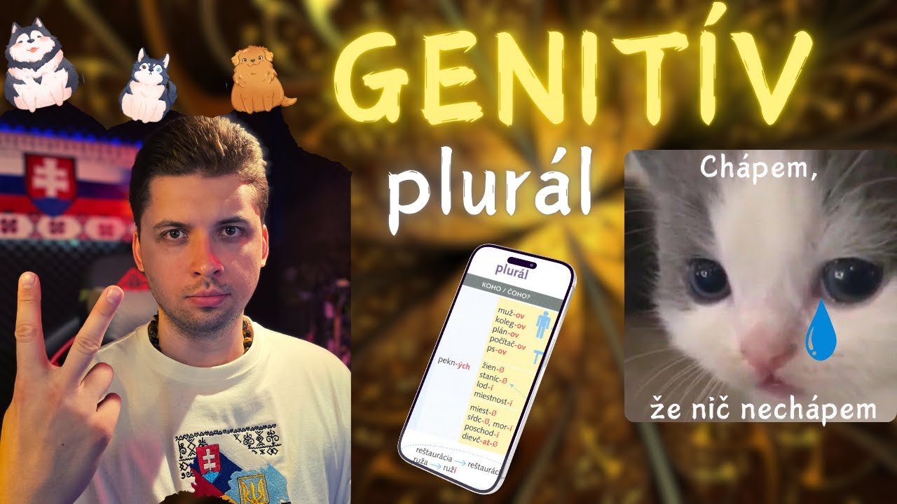 Genitív. II. časť. Plúral. Мн.ч. Родовий відмінок/Родительный падеж