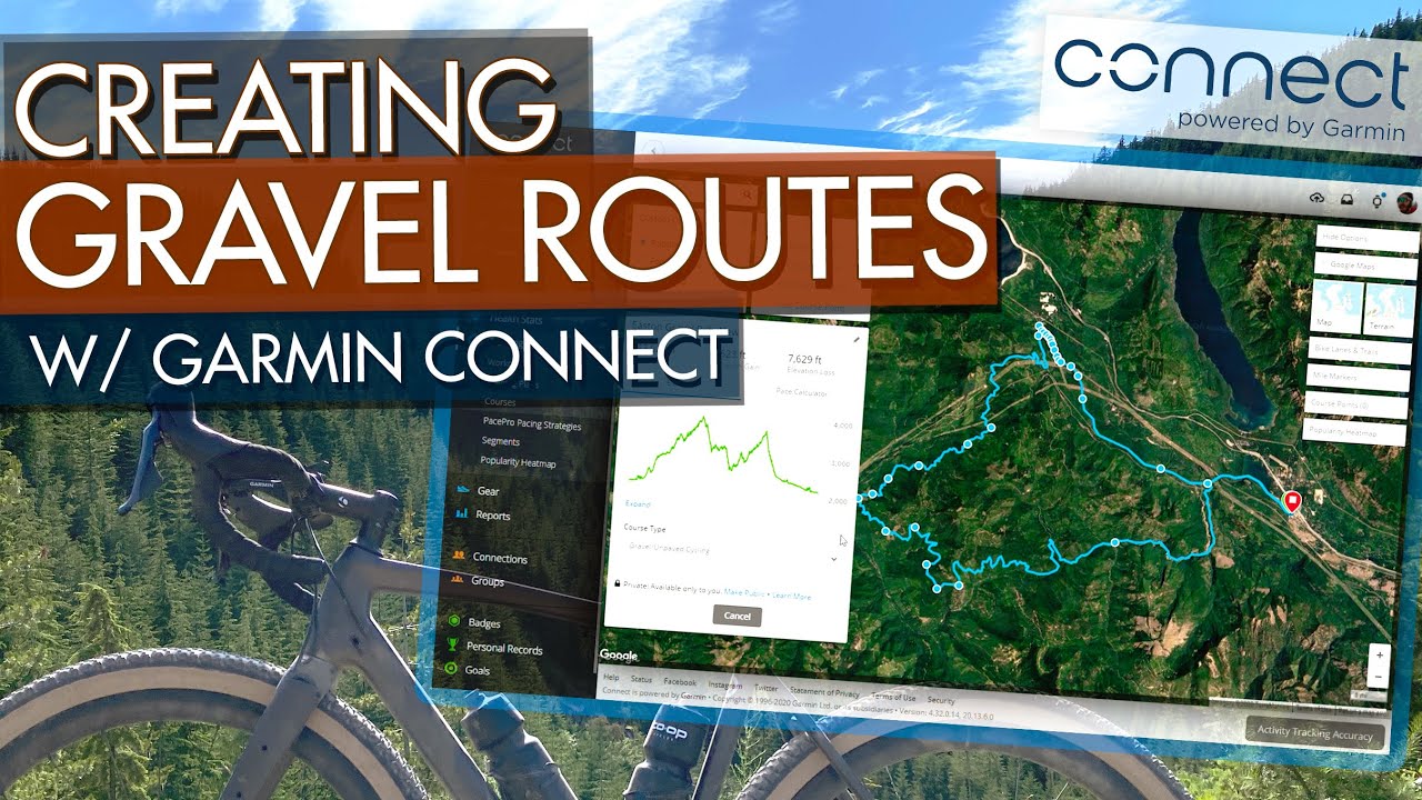 How to Create Routes for Gravel Cycling Day Rides - Garmin Connect Course Creator Tutorial