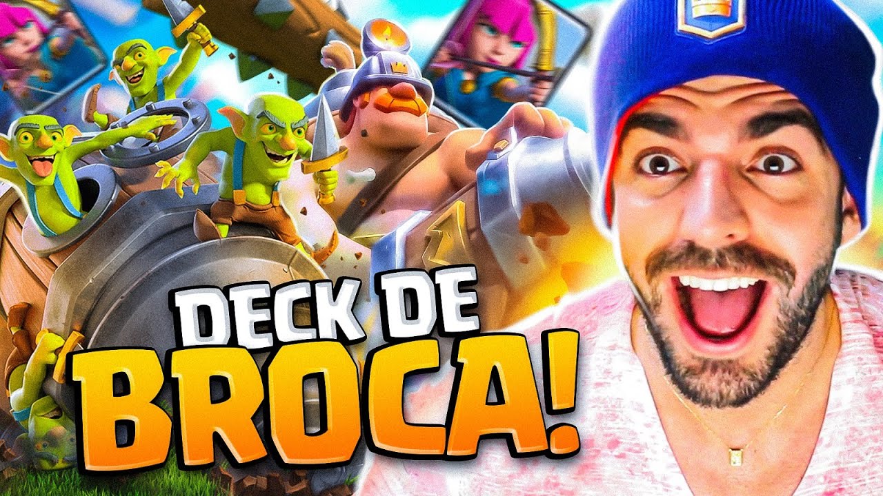 MELHOR DECK DE BROCA COM MINEIRO BOMBADO DO CLASH ROYALE!