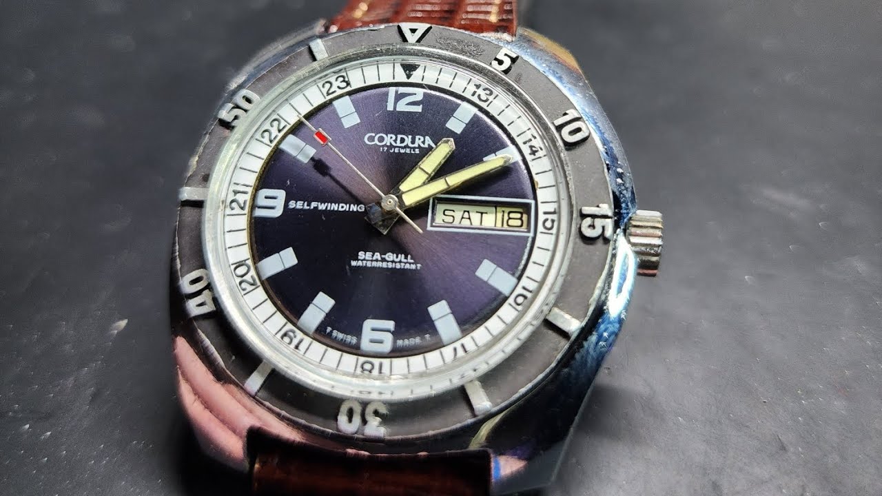 70's Cordura Sea-Gull, cal. BFG 158 31/7. Cleaned/serviced.