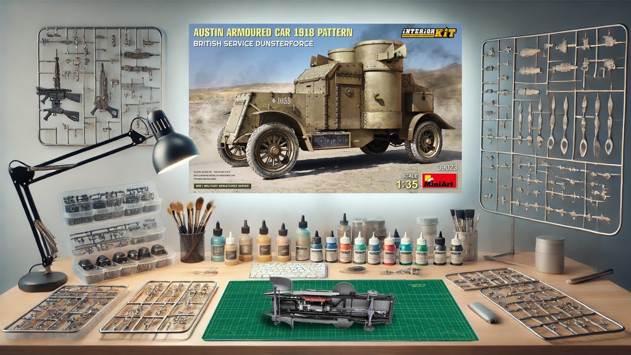 4K Austin Armoured Car 1918 Pattern – Wood Decals, Fenders, WheelsPart 4