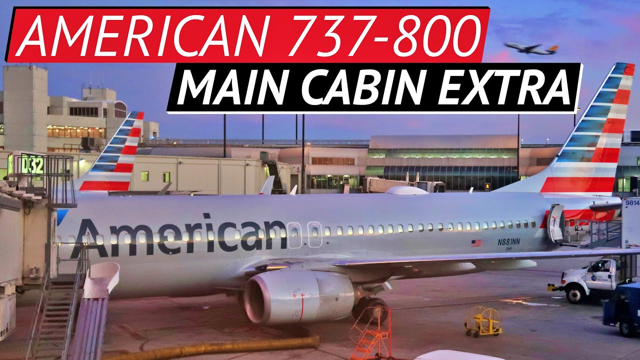 American Airlines B737-800 Main Cabin Extra - Miami to Pittsburgh