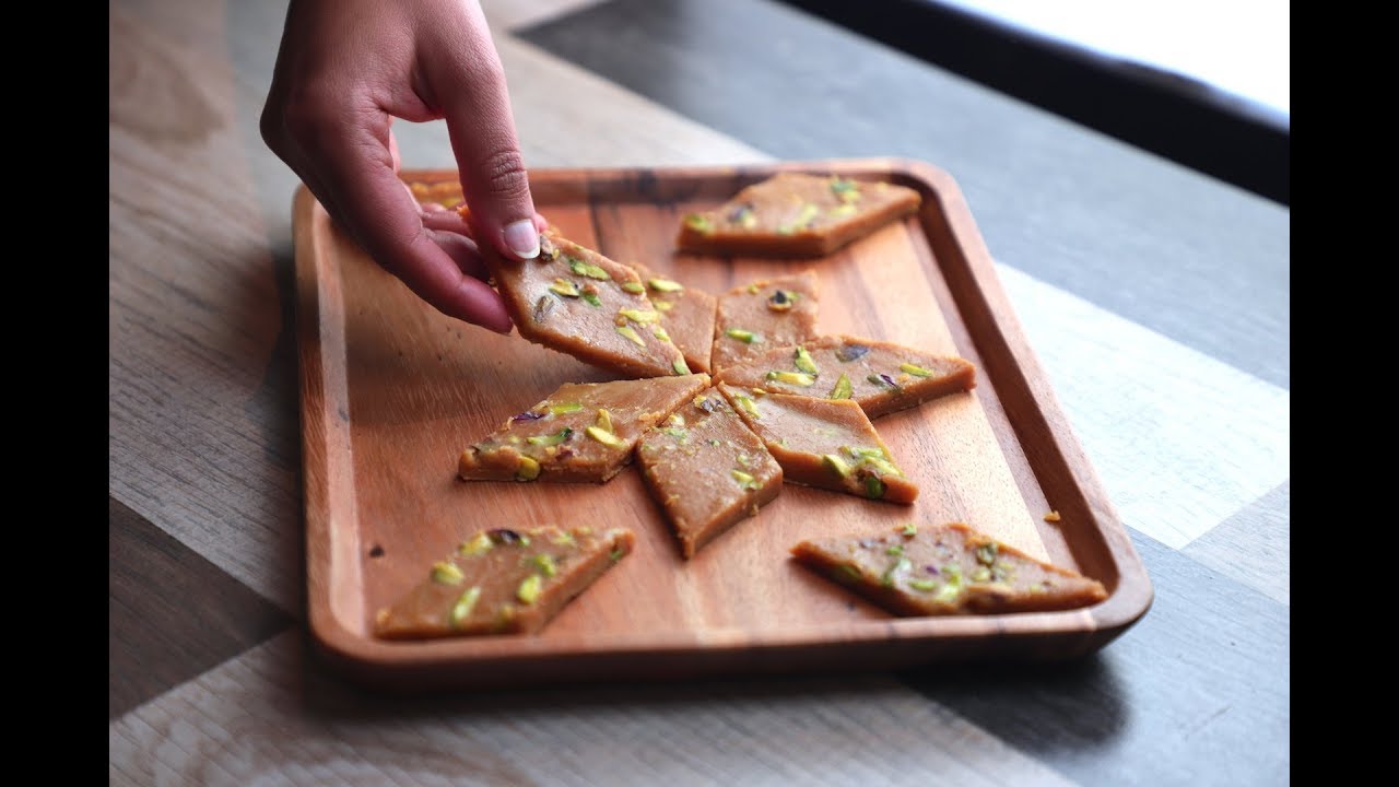 Besan barfi recipe - how to make besan barfi - soft besan barfi recipe - besan burfi - barfi recipe