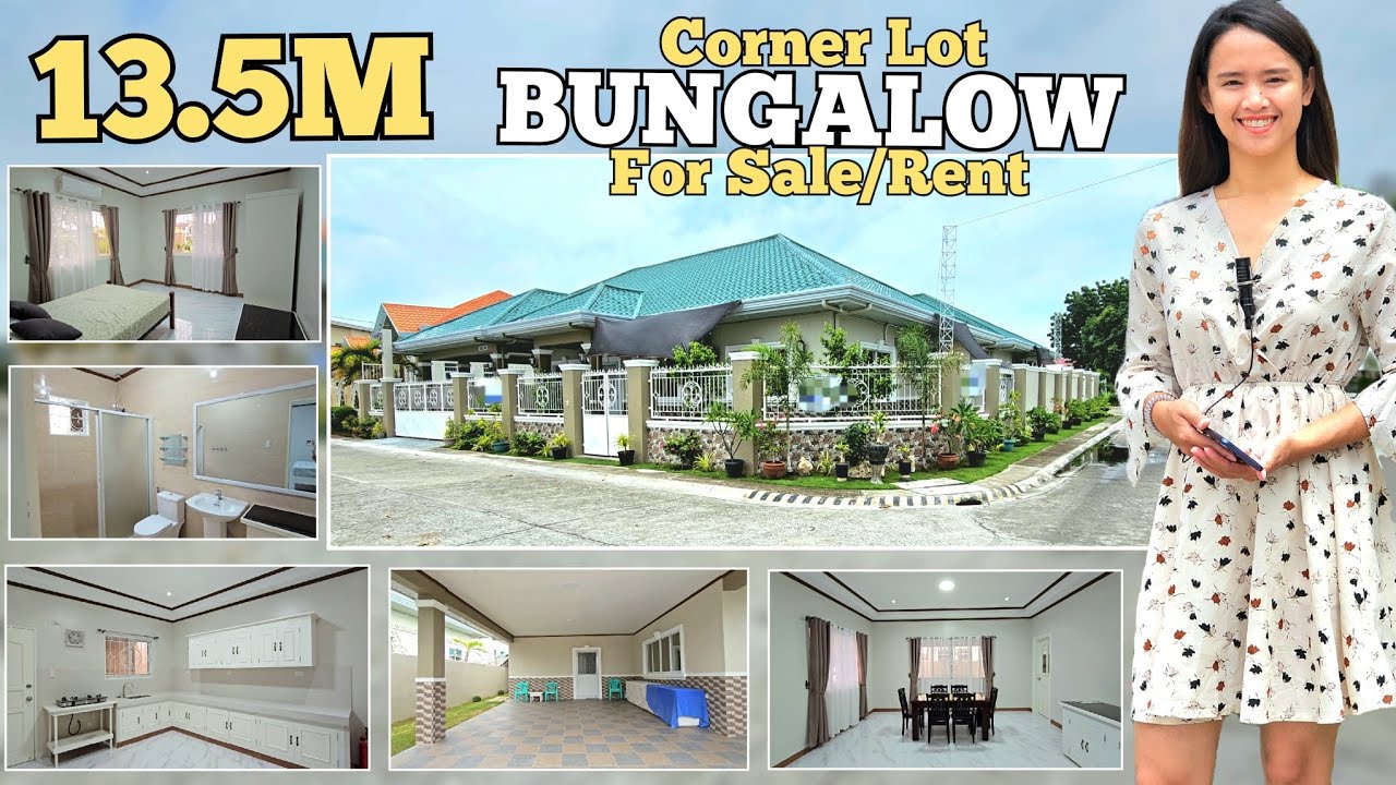 HOUSE TOUR #27: Bungalow House for Sale or Rent in Angeles City Philippines | LORAHousePH