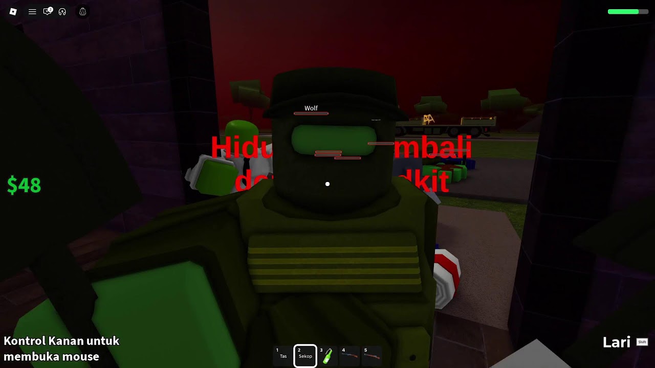 Roblox - Bertahan hidup di truk tentara