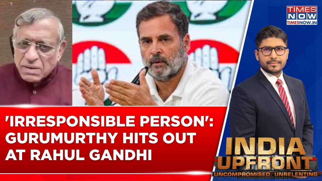 S. Gurumurthy Calls Rahul Gandhi 'Irresponsible Person'; Says 'He Lacks Strong Understanding...'