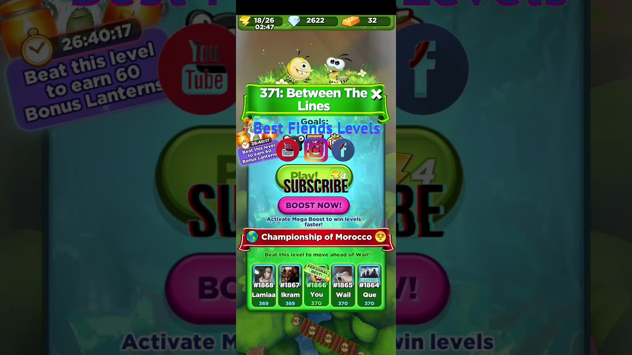 Best Fiends Level 371 Between The Lines