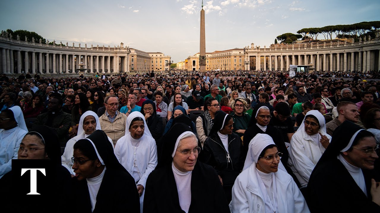 LIVE: Mourners gather in St. Peter's Square following the death of Pope Francis