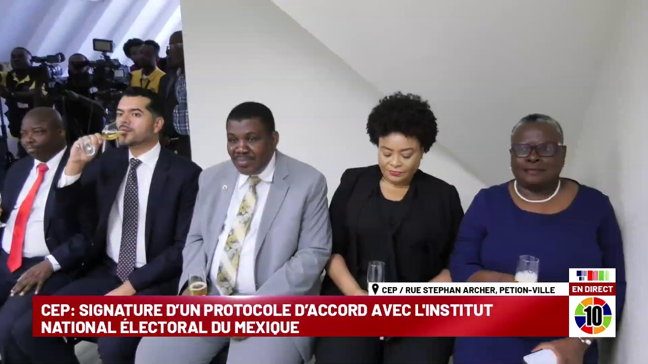 CEP: SIGNATURE D’UN PROTOCOLE D’ACCORD AVEC L'INSTITUT NATIONAL ÉLECTORAL DU MEXIQUE