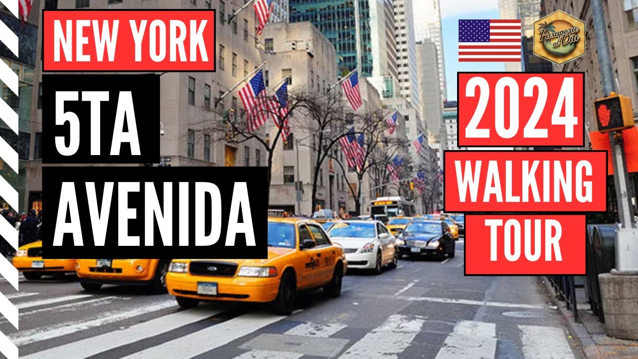 [2024] Quinta Avenida 🗽 Nueva York 🇺🇸  Desde Central Park hasta Bryant Park &iexcl;Walking Tour!