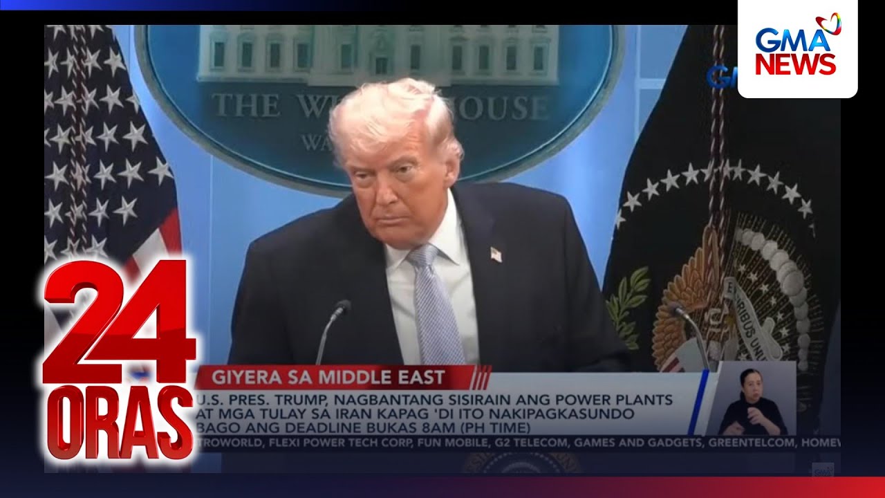 U.S. Pres. Trump, nagbantang sisirain ang power plants at mga tulay sa Iran kapag... | 24 Oras