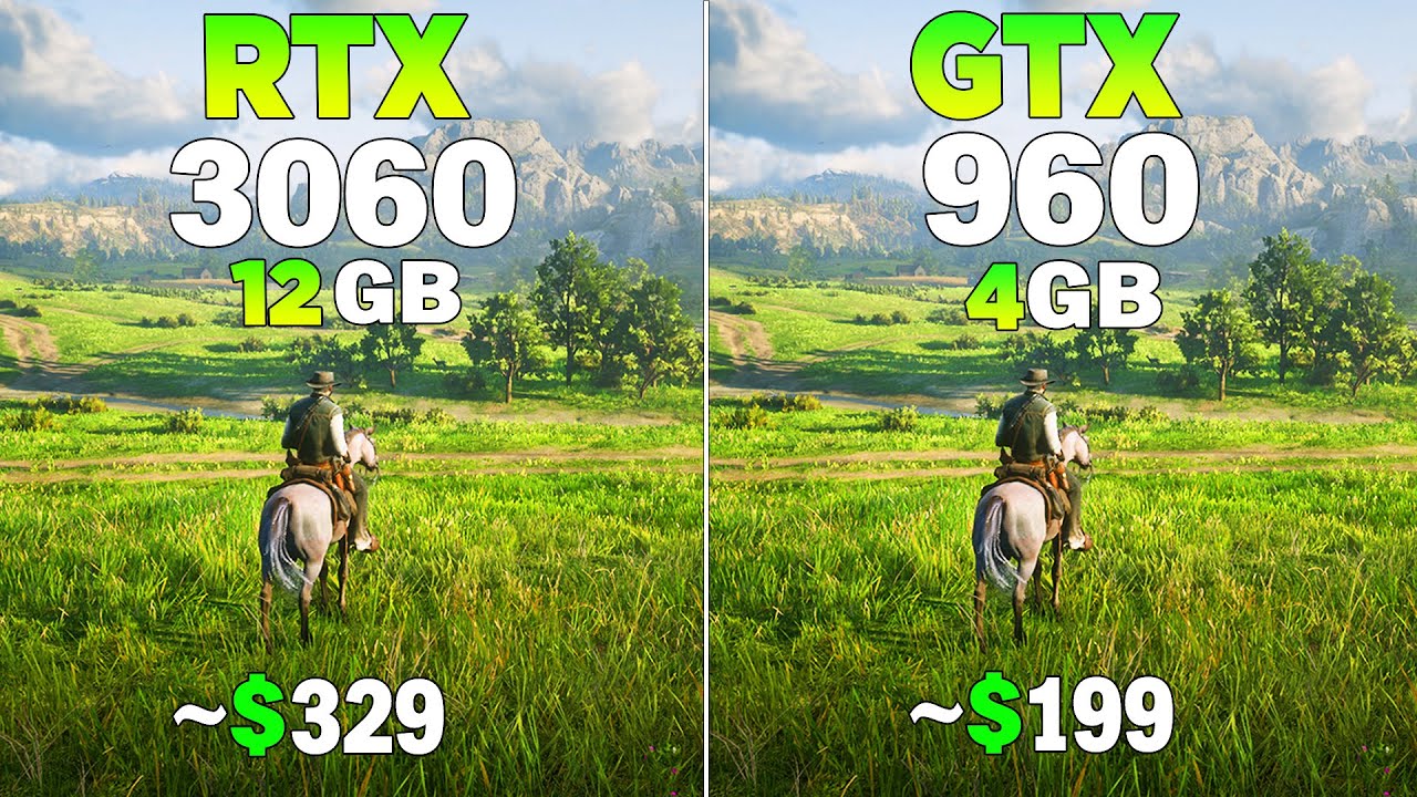 RTX 3060 vs GTX 960 - Test in 8 Games