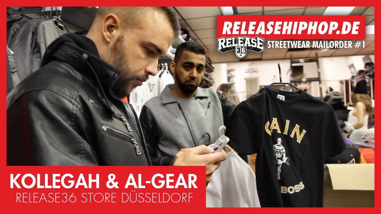 Al-Gear & Kollegah - einkaufen im RELEASE 36 Store | Milfhunter & Boss Release 36 Store Düsseldorf