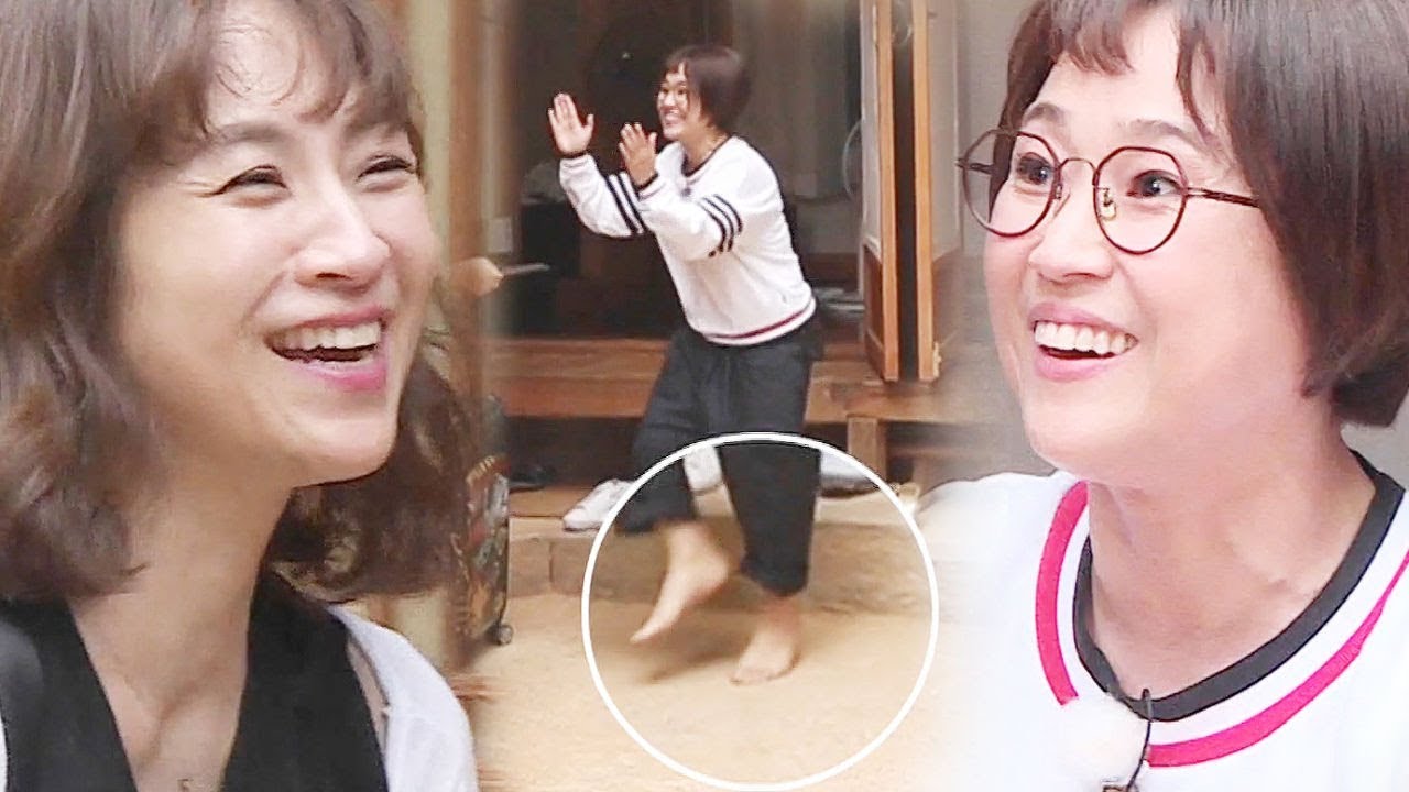 놀란 송은이, 새 친구 전유나 등장에 흥분 ‘맨발 인사’ @불타는 청춘 170회 20180911
