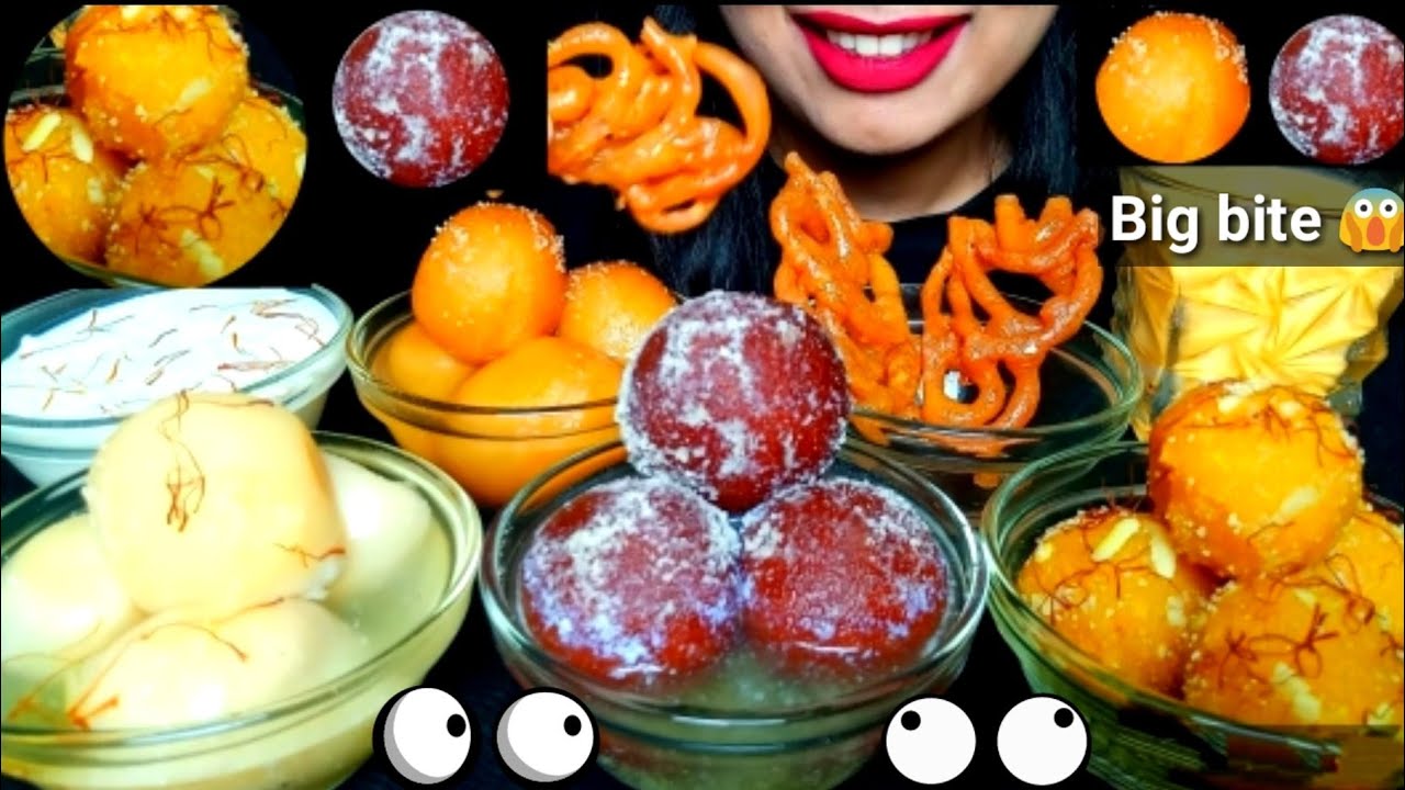ASMR:EATING HUGE BENGALI SWEET|BIG ROSHOGOLLA,KALO JAM,LAAL MOHON,JILAPI,PAYESH,LADDU|#HUNGRY GIRL