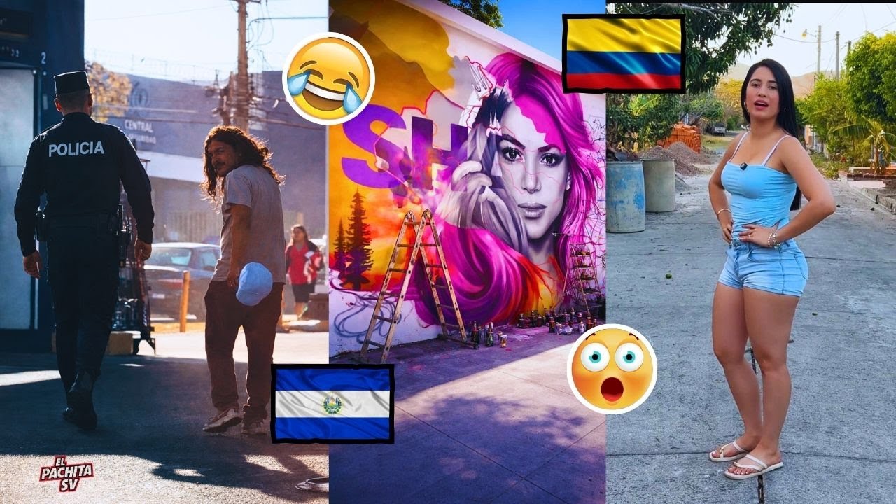 🔥FUGA al estilo GTA 😂/ Mural de SHAKIRA casi listo 😮MEJORES Videos Salvadoreños SV