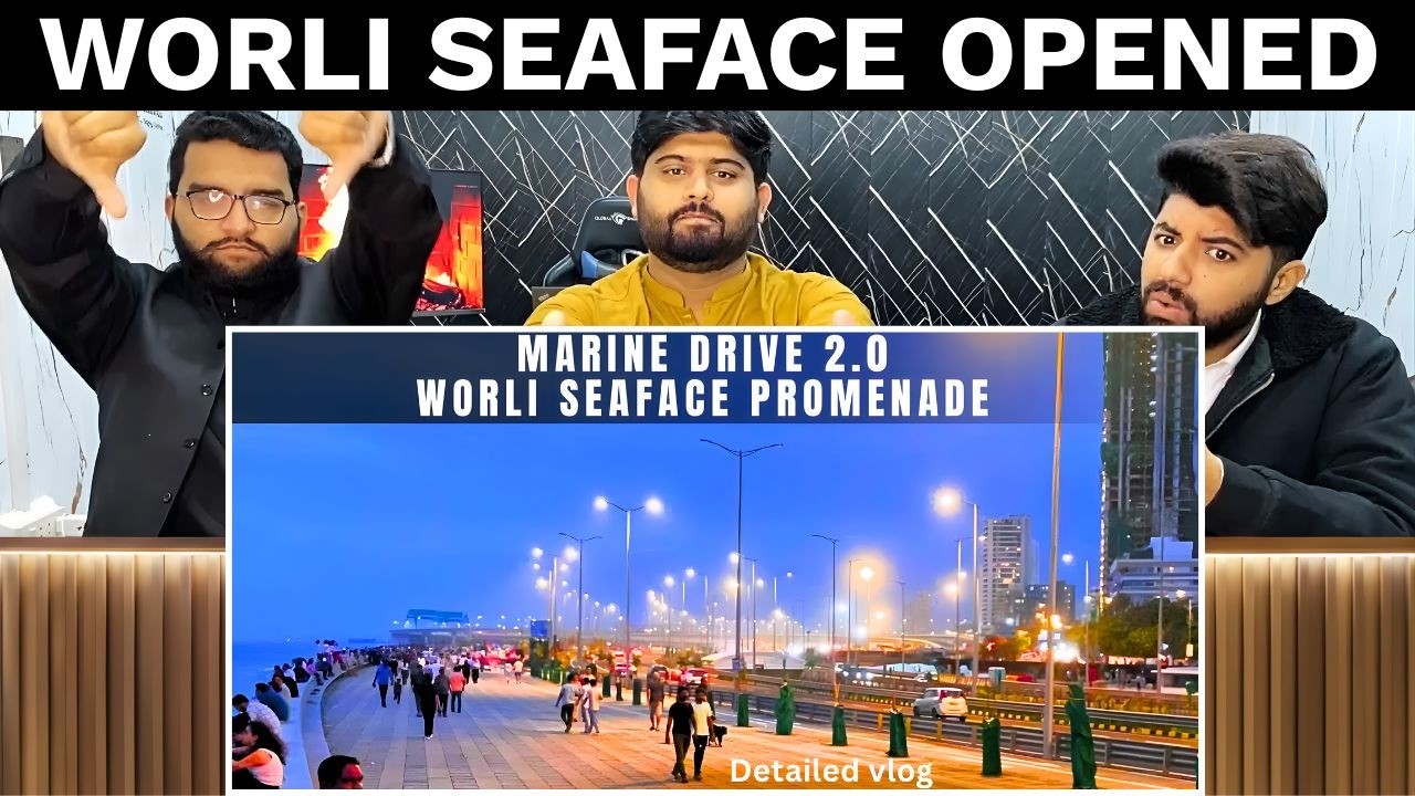 Reaction On Worli Seaface New Promenade | नया सौंदर्य | Pakistani Reaction 🔥