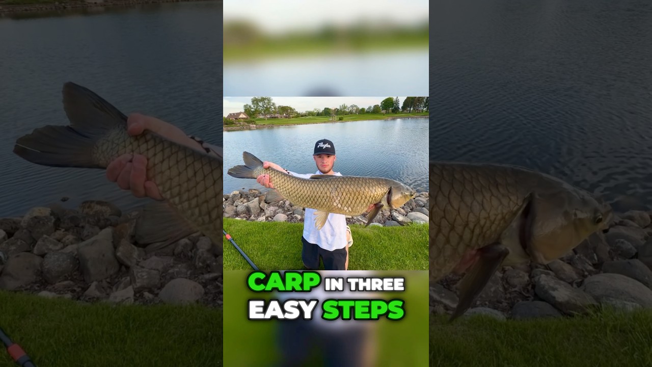 HOW TO CATCH MASSIVE CARP IN 3 EASY STEPS 🎣🔥 #carpfishing #carp #fishing #miamifishing