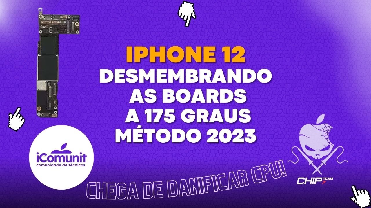 SEPARAÇÃO DE PLACA IPHONE 12 - CHEGA DE DANIFICAR CPU!