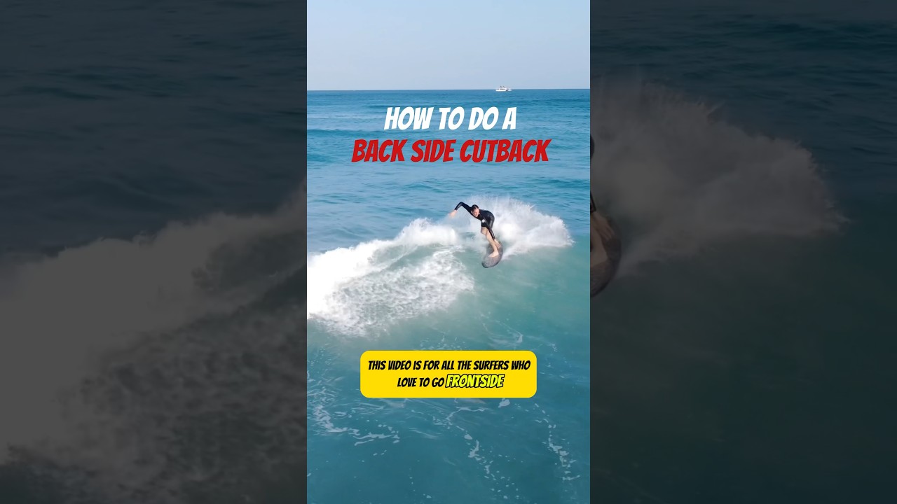 Try doing your backside cutback like this 🔑🌊 #SurfTip #SurfTrickTips #HowToSurf #SurfCoach