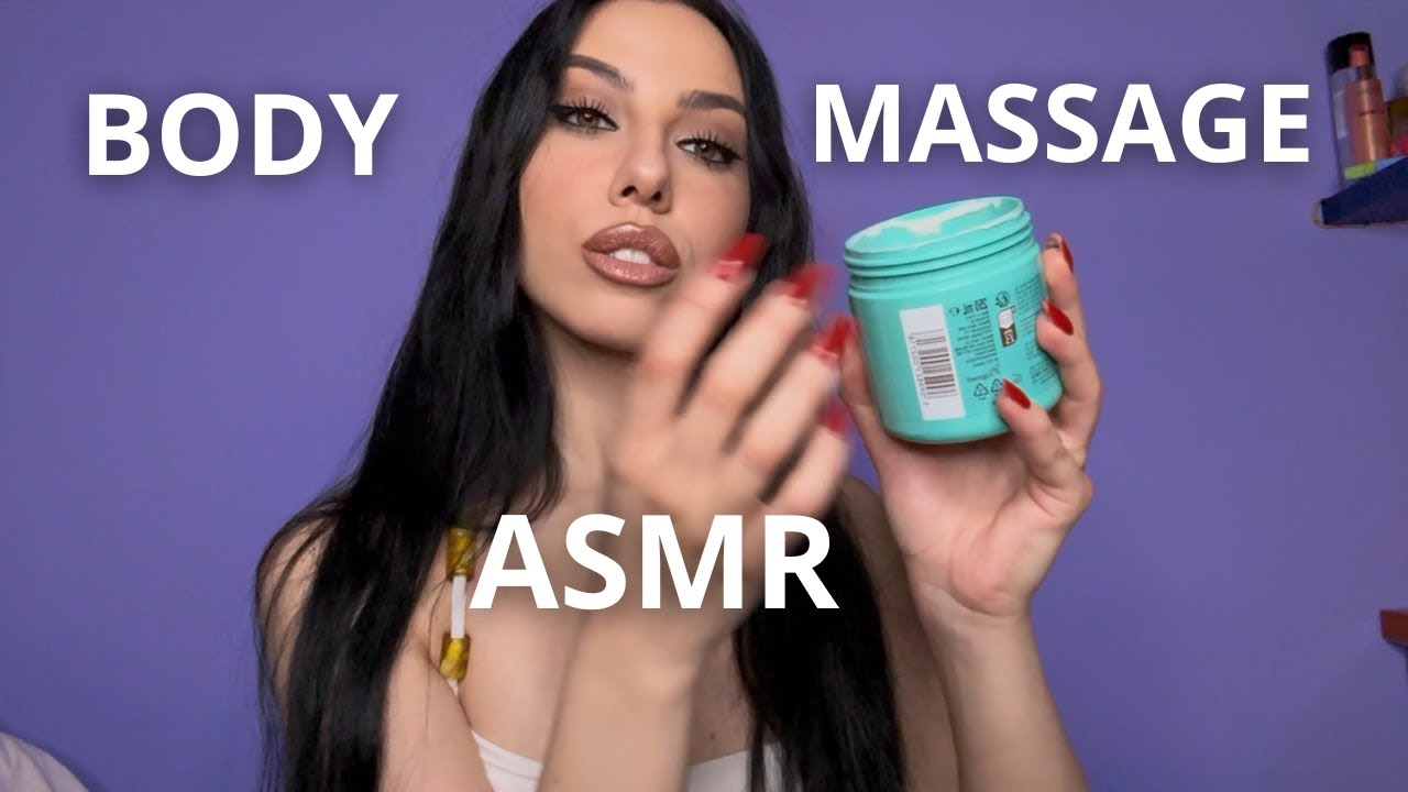 ASMR Massaggio alle Spalle, Petto, Braccia CON E SENZA CREMA