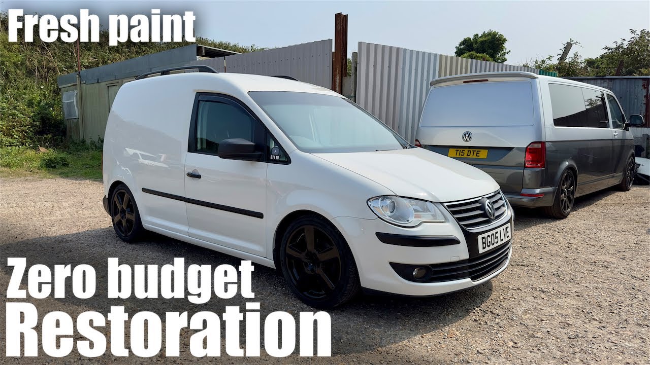Vw caddy - zero budget restoration - we have paint