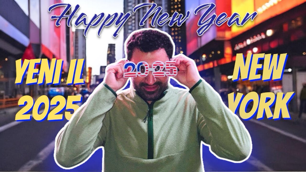 📍🇺🇸New-York da Yeni İl. 🎉2025 Times Square də qarşıladım. #jeyhunalizada #amerikada