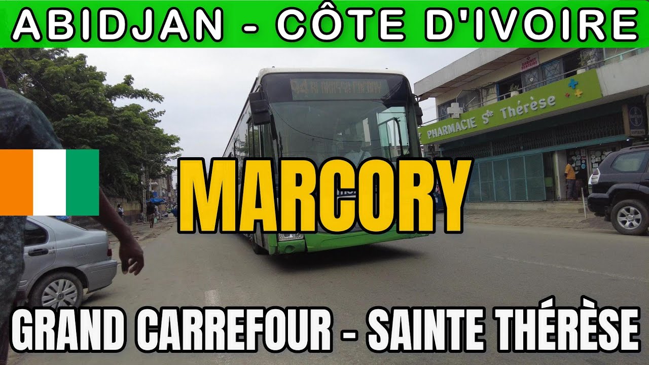 MARCORY | du Grand Carrefour à l’INJS | par SAINTE THÉRÈSE et le 9ième - ABIDJAN CÔTE D'IVOIRE